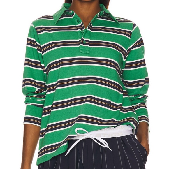 Damson Madder Tops - DAMSON MADDER 100% ORGANIC COTTON CASSIA SHRUNKEN RUGBY